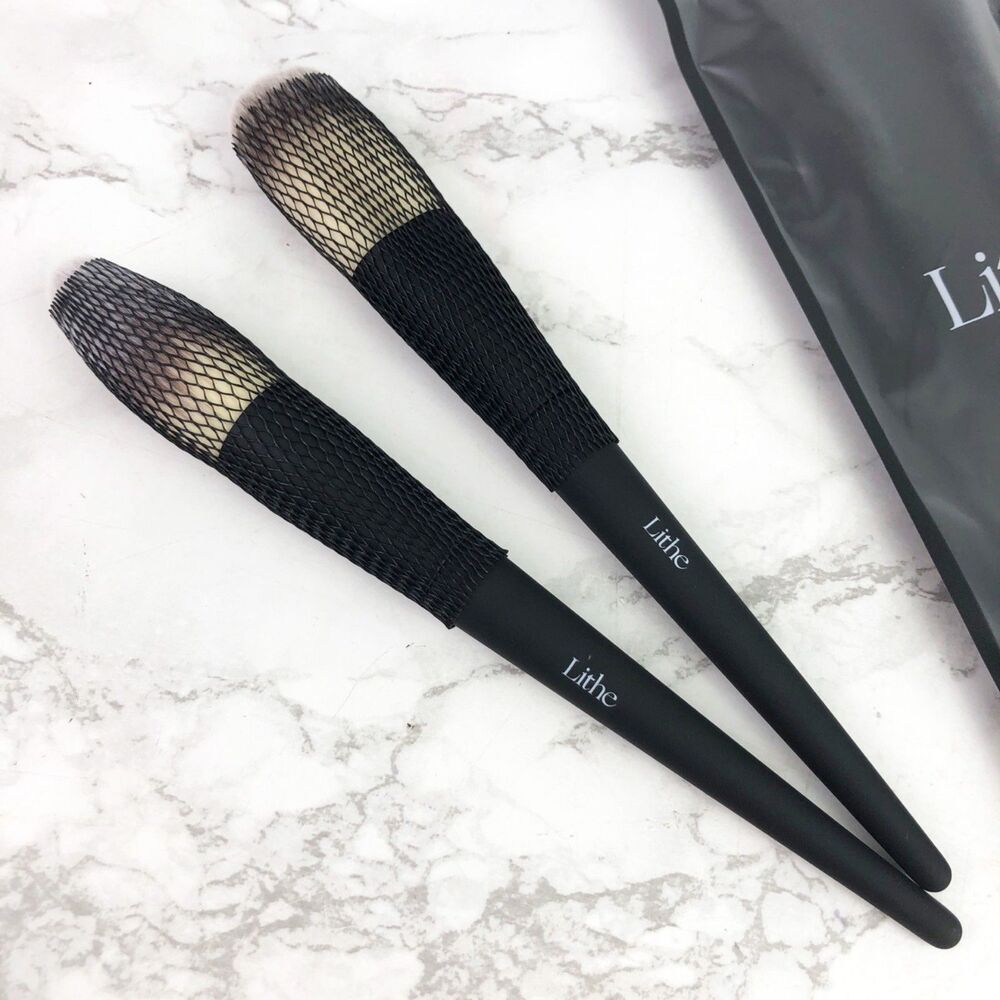 NIB Lithe Beauty Essential Face Brush Set, Bronzer & Powder Makeup Brushes - Picture 11 of 11